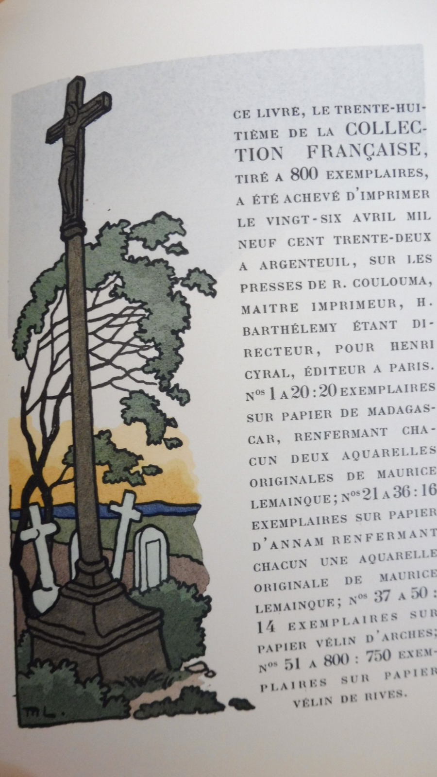 L'Ensorcelée (Barbey D'Aurevilly) 1932 illus. Lemainque VELIN