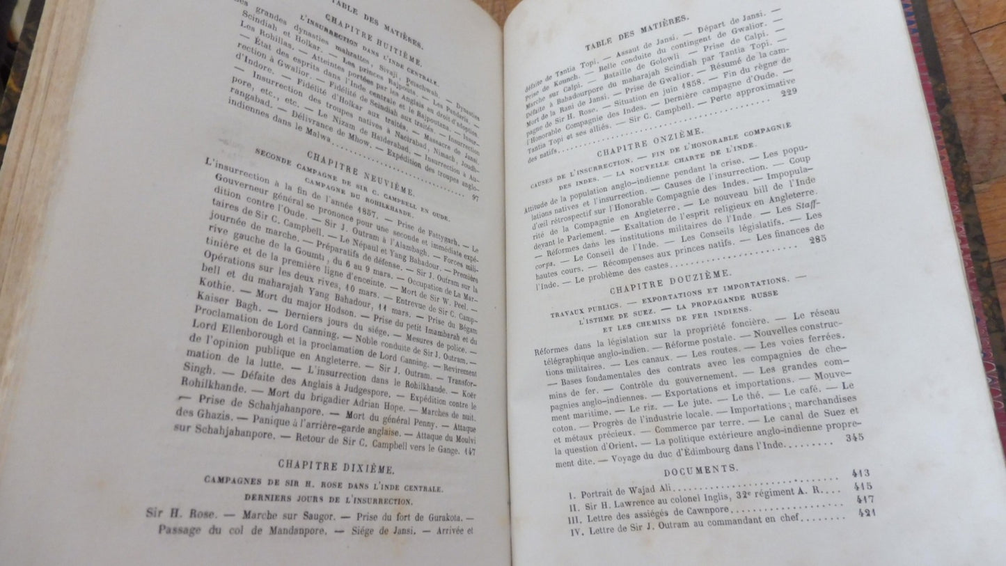 Les Anglais et l'Inde (E. De Valbezen) 1875 3 vol.