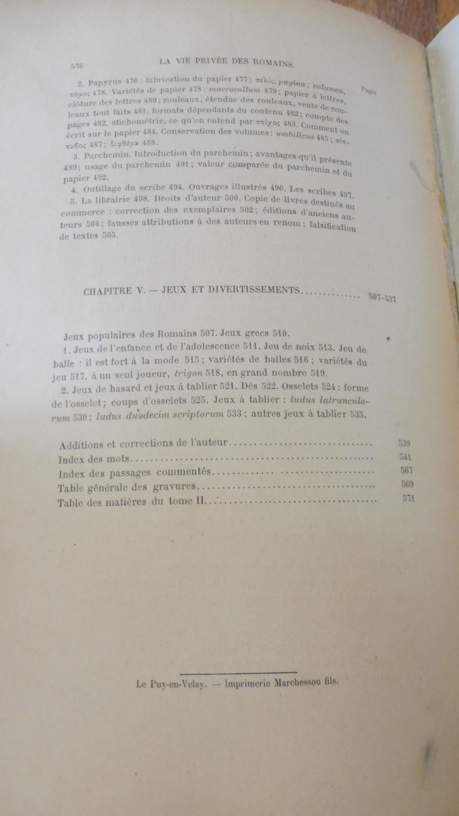 La Vie privée des romains (Joachim Marquardt) 1892-93 2/2