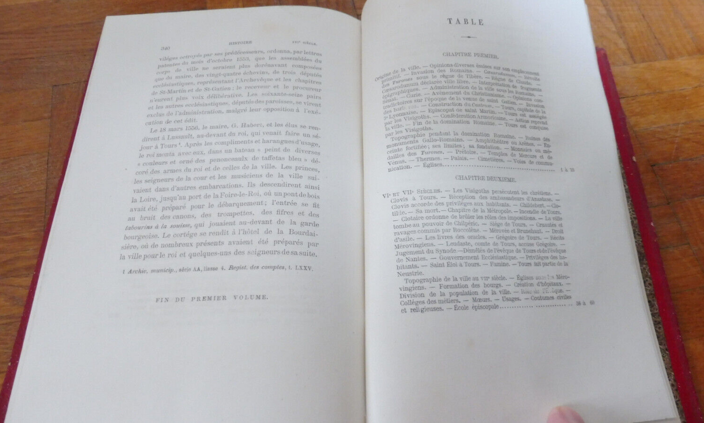 Histoire de Tours (E. Giraudet) 1873 2/2 COMPLET
