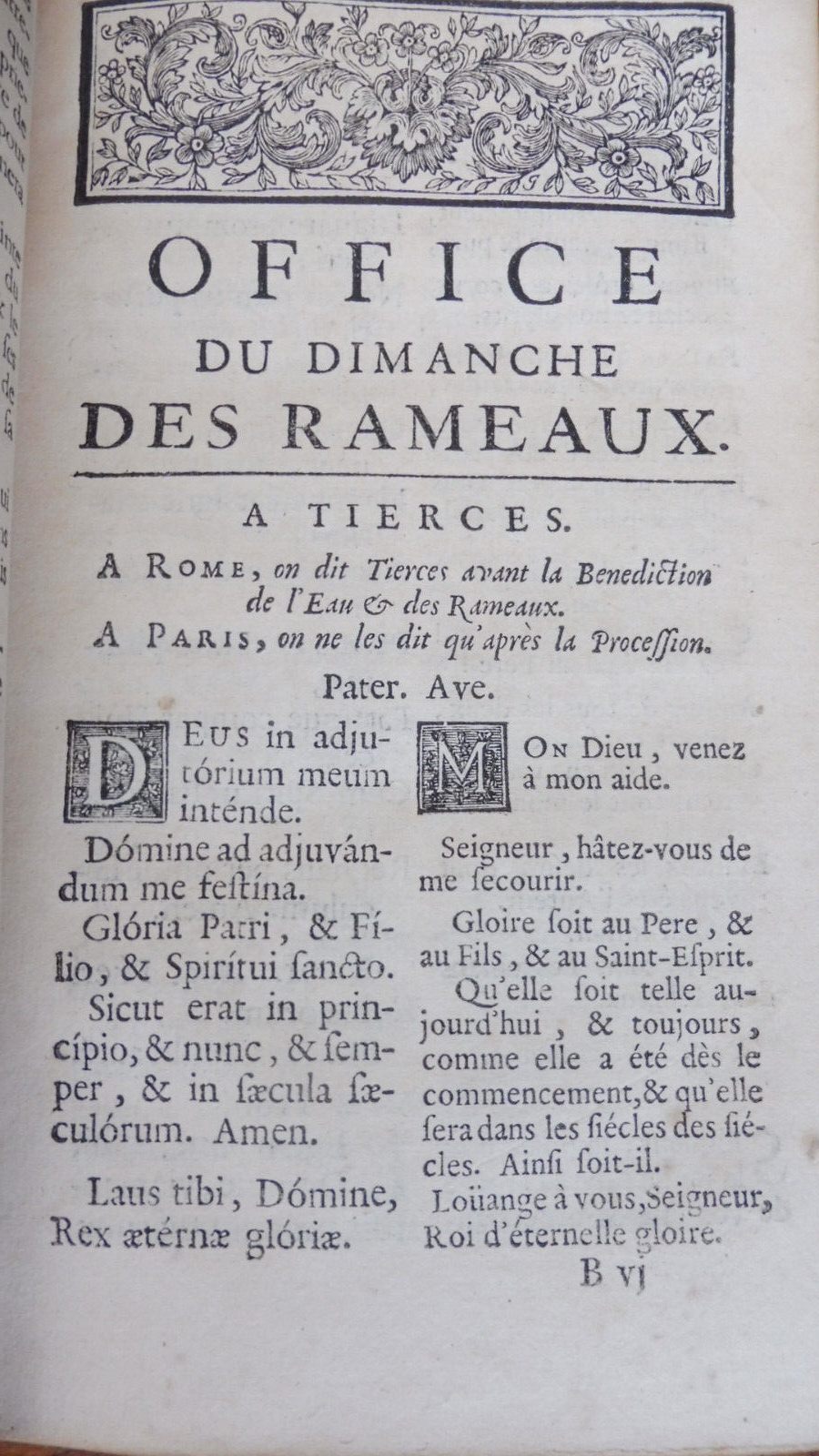 L'Office de la Semaine Sainte (Bellegarde) 1727