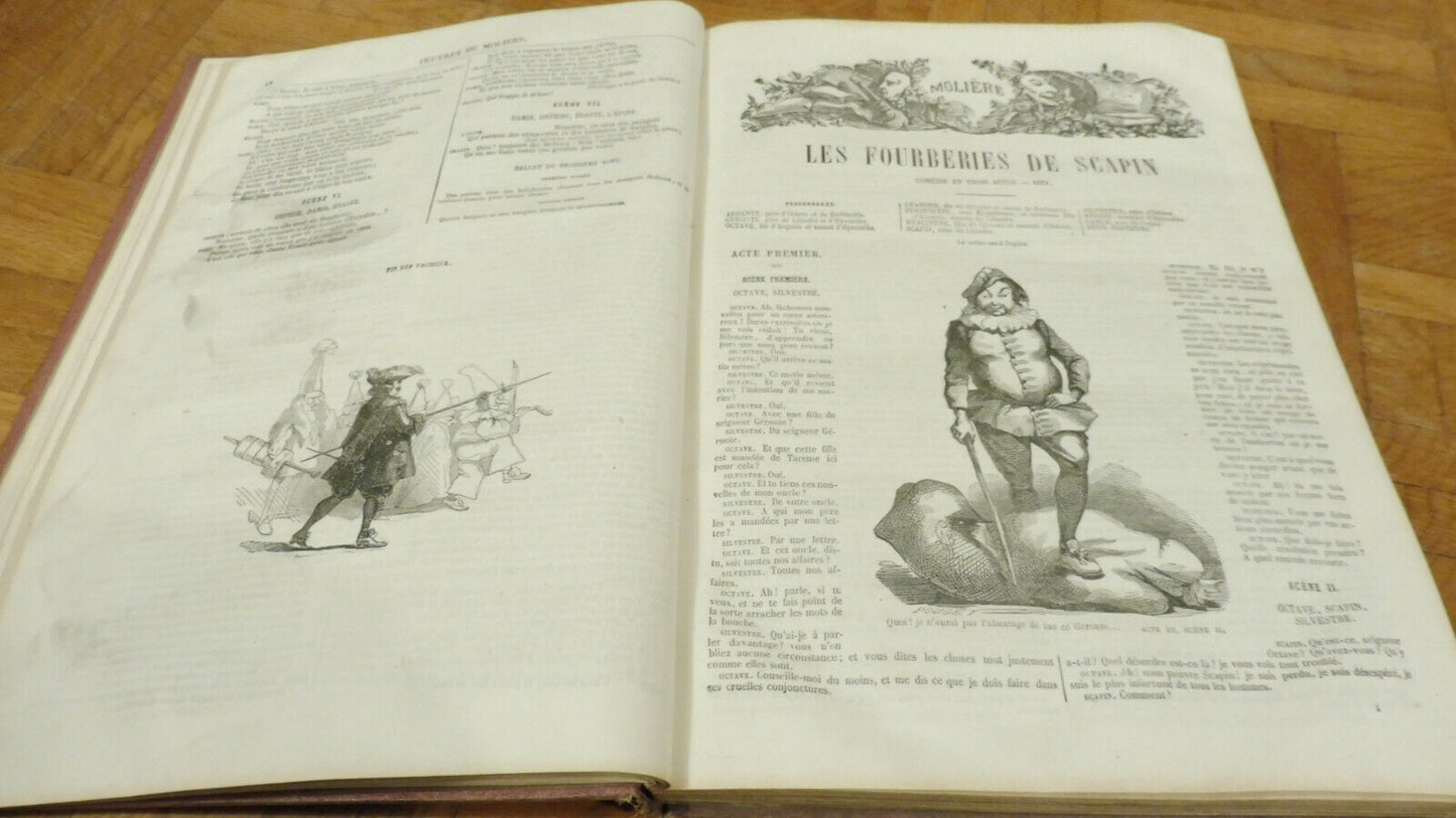 Oeuvres complètes de Molière s.d. Illus. Lorenz, David...
