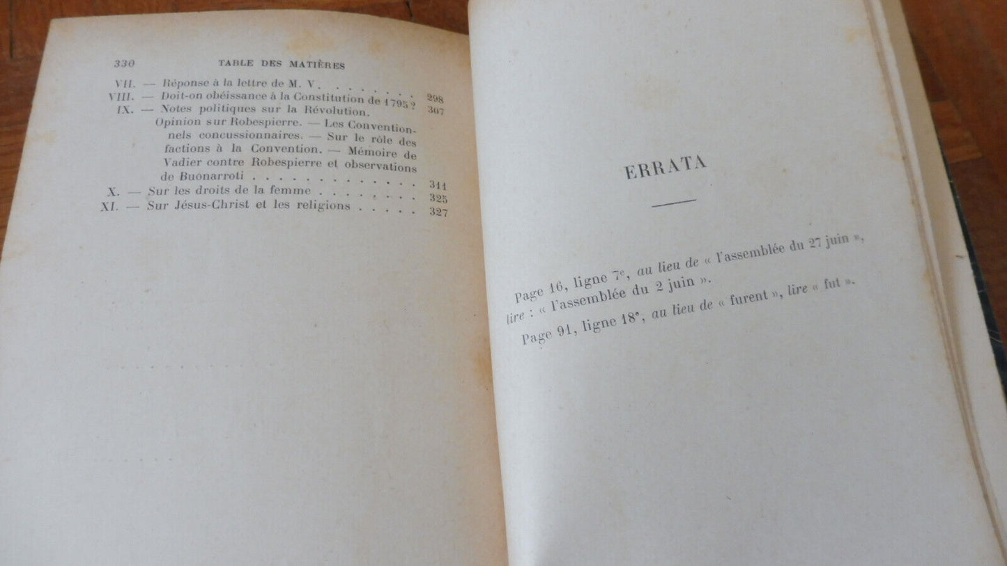 Buonarroti et la secte des Egaux (Paul Robiquet) 1910