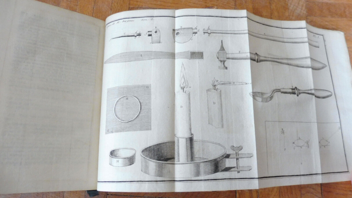 Opuscules chymiques et physiques (M. T. Bergman) 1780-1785 2/2 COMPLET
