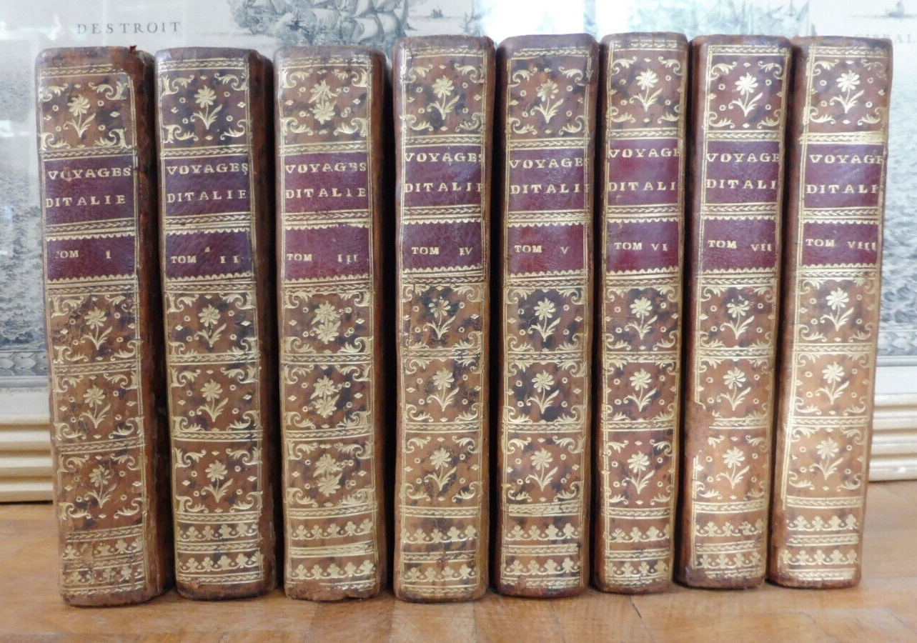 Voyage d'un françois en Italie (Lalande) 1769 8 vol.