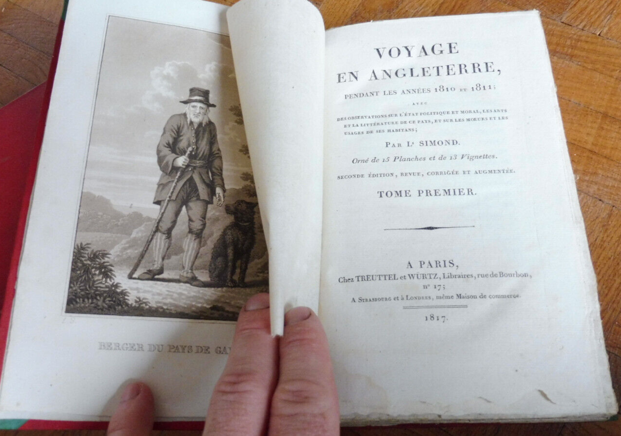Voyage en Angleterre pendant les années 1810 et 1811 (Louis Simond) 1817 2/2