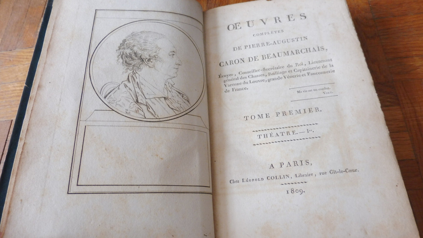 Oeuvres de Beaumarchais 1809 7 vol.