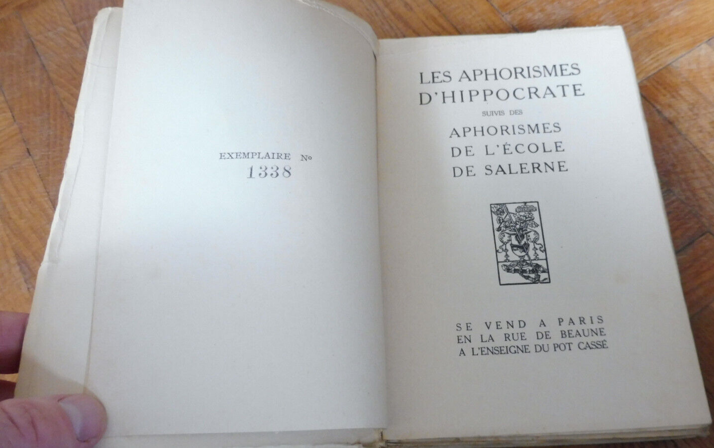 Les Aphorismes d'Hippocrate 1945