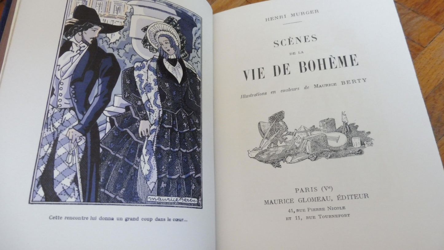 Scènes de la vie de Bohème (Henri Murger) 1929 illus. Berty