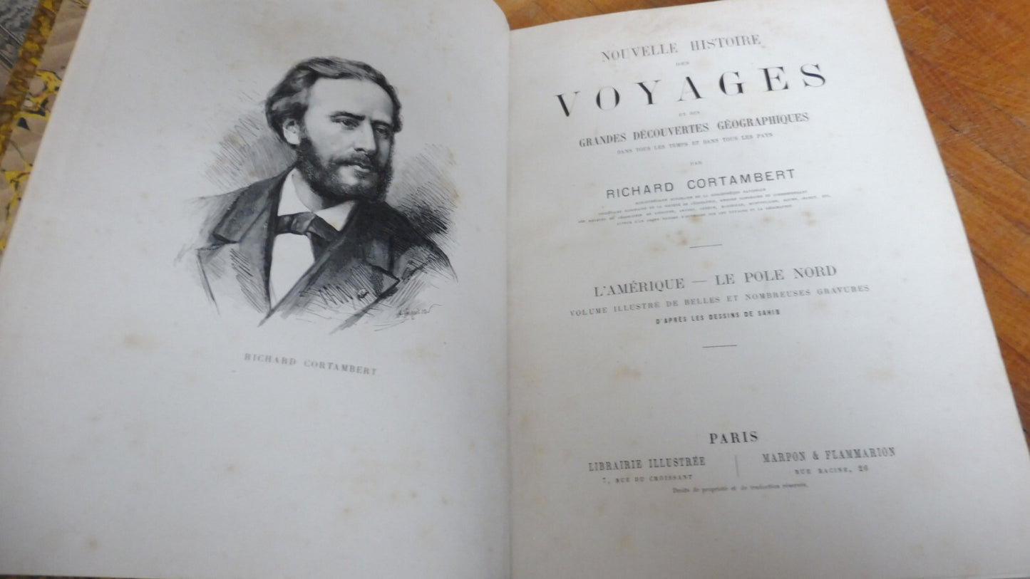 Nouvelle histoire des voyages. Amérique. Pôle Nord (Cortambert) s.d.illus. Sahib