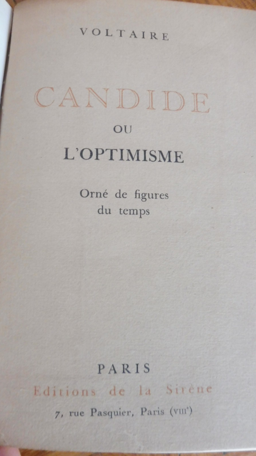 Candide ou l'optimisme (Voltaire) s.d.
