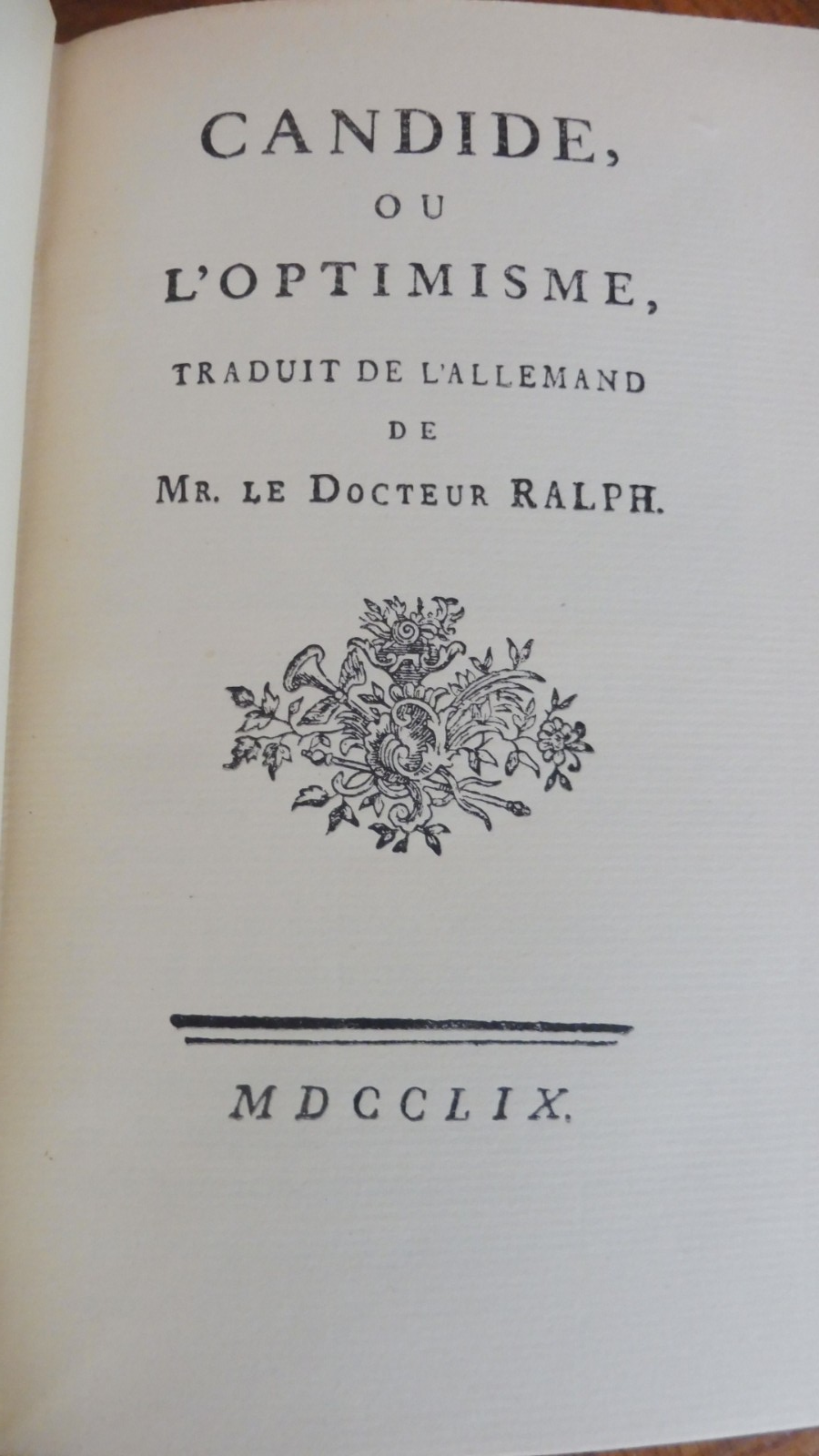 Candide ou l'optimisme (Voltaire) s.d.