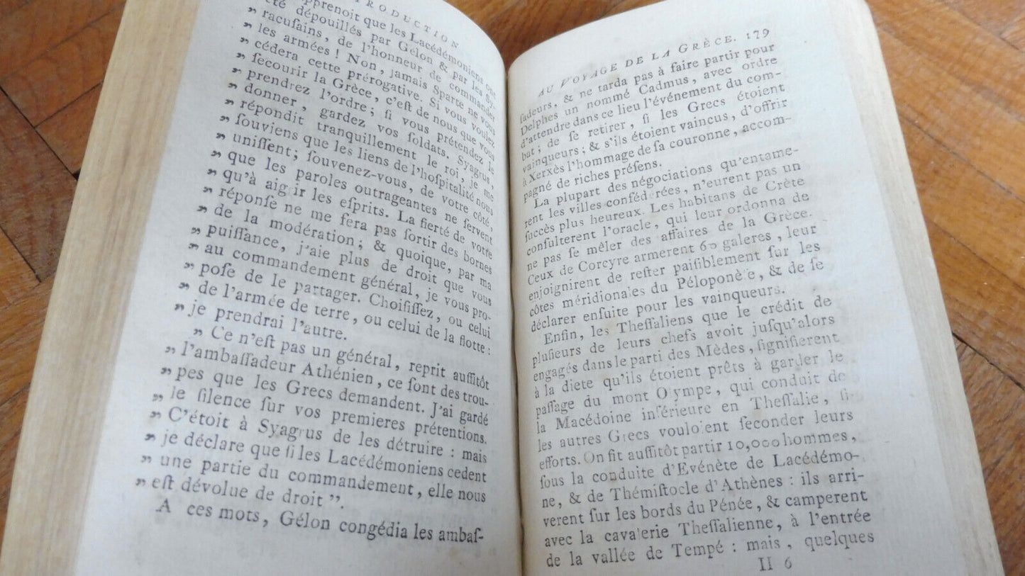 Voyage du jeune Anacharsis (Jean-Jacques Barthélemy) 1790 7 tomes