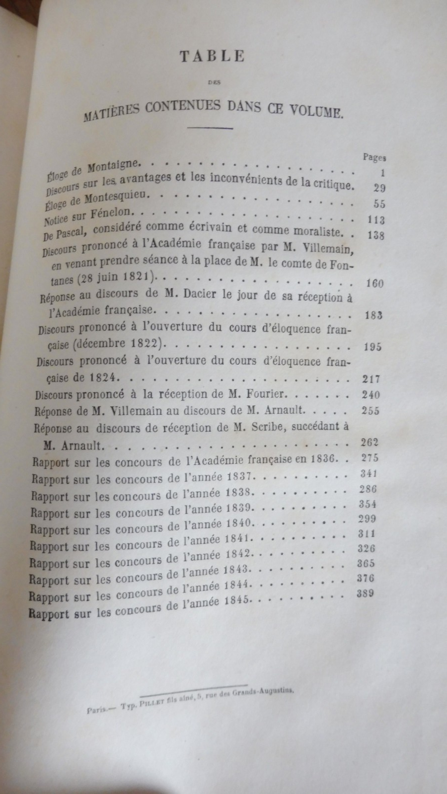 Discours et mélanges (Villemain) 1873