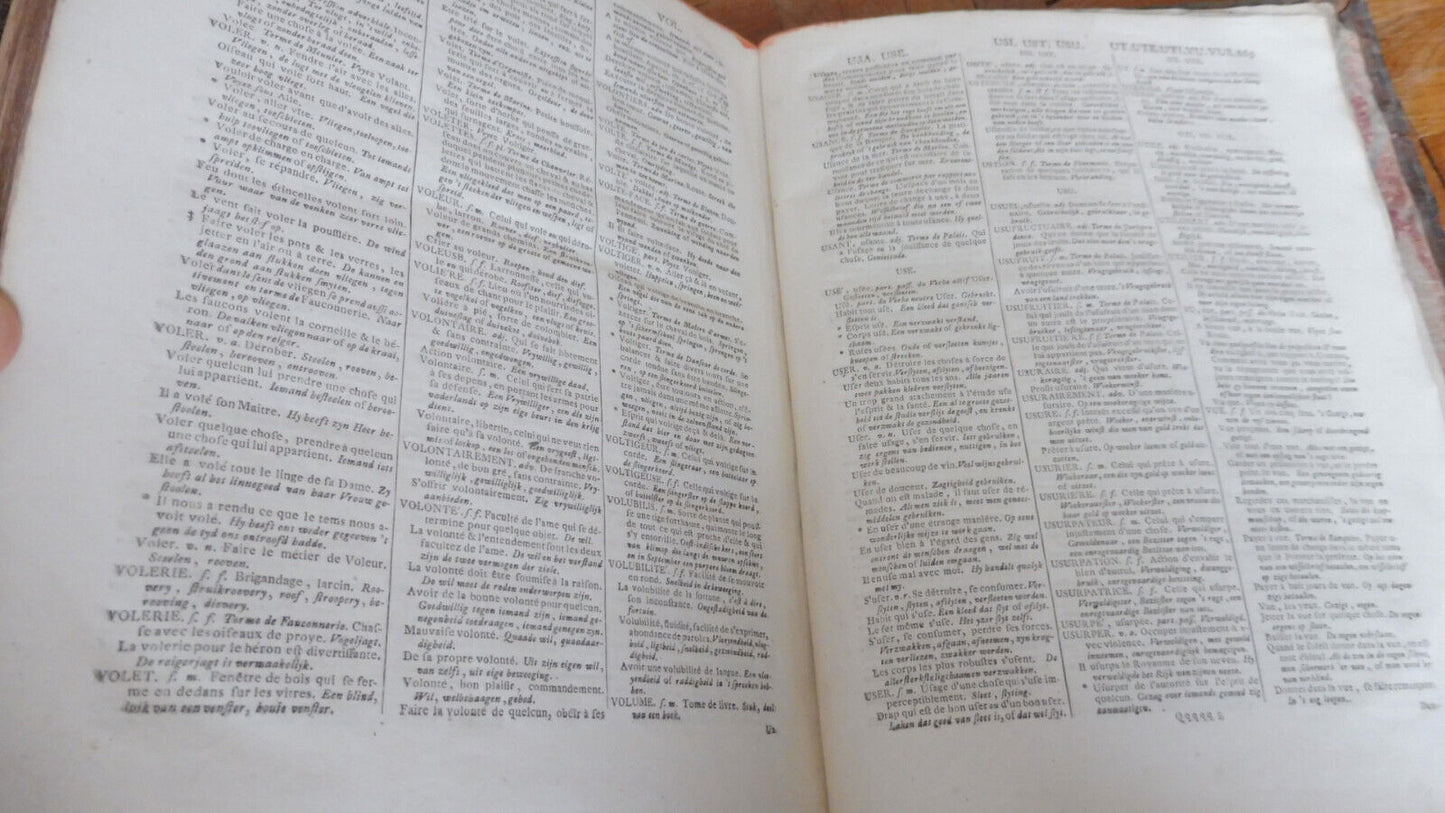 Le Grand dictionnaire françois & flammand (François Halma) 1761