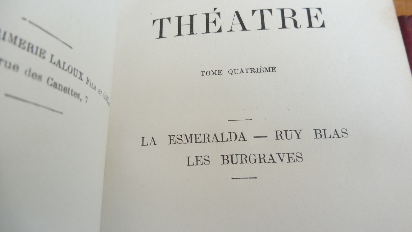 Théâtre de Victor Hugo 1880 4/4
