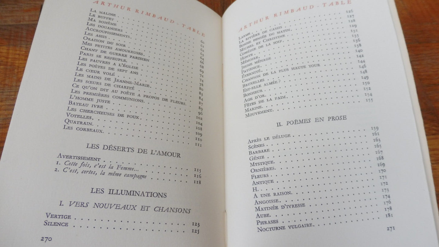Oeuvres complètes (Arthur Rimbaud) 1942 NUMEROTE VELIN
