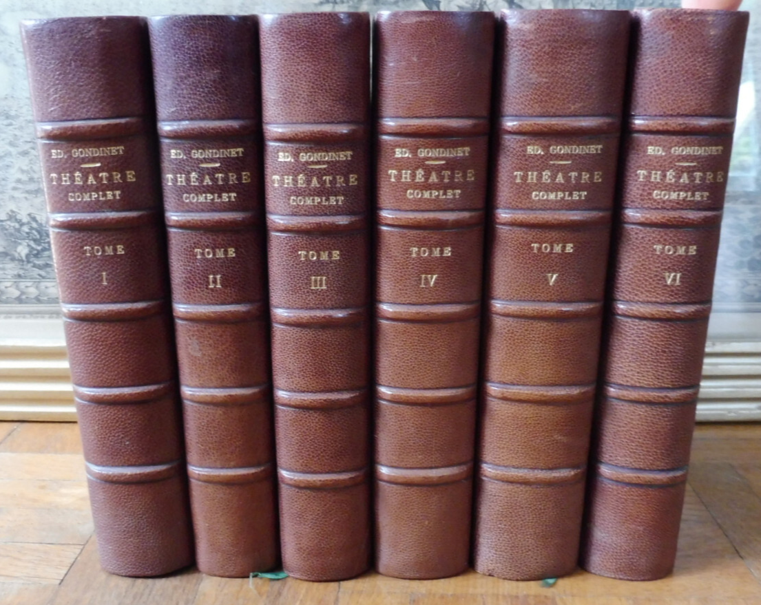 Théâtre complet de Gondinet (Edmond Gondinet) s.d. 6 vol.