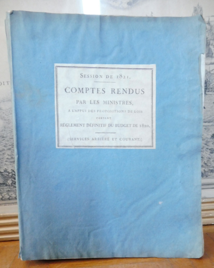 Comptes rendus par les ministres. Budget 1820