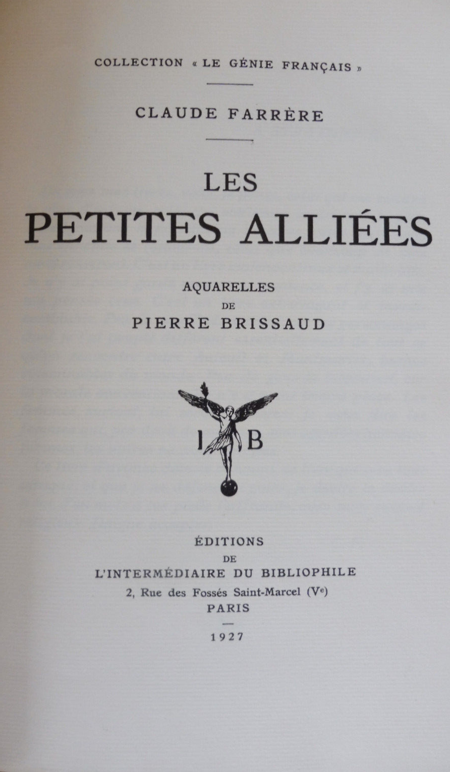 Les Petites alliées (Claude Farrère)1927 illus. Brissaud RIVES