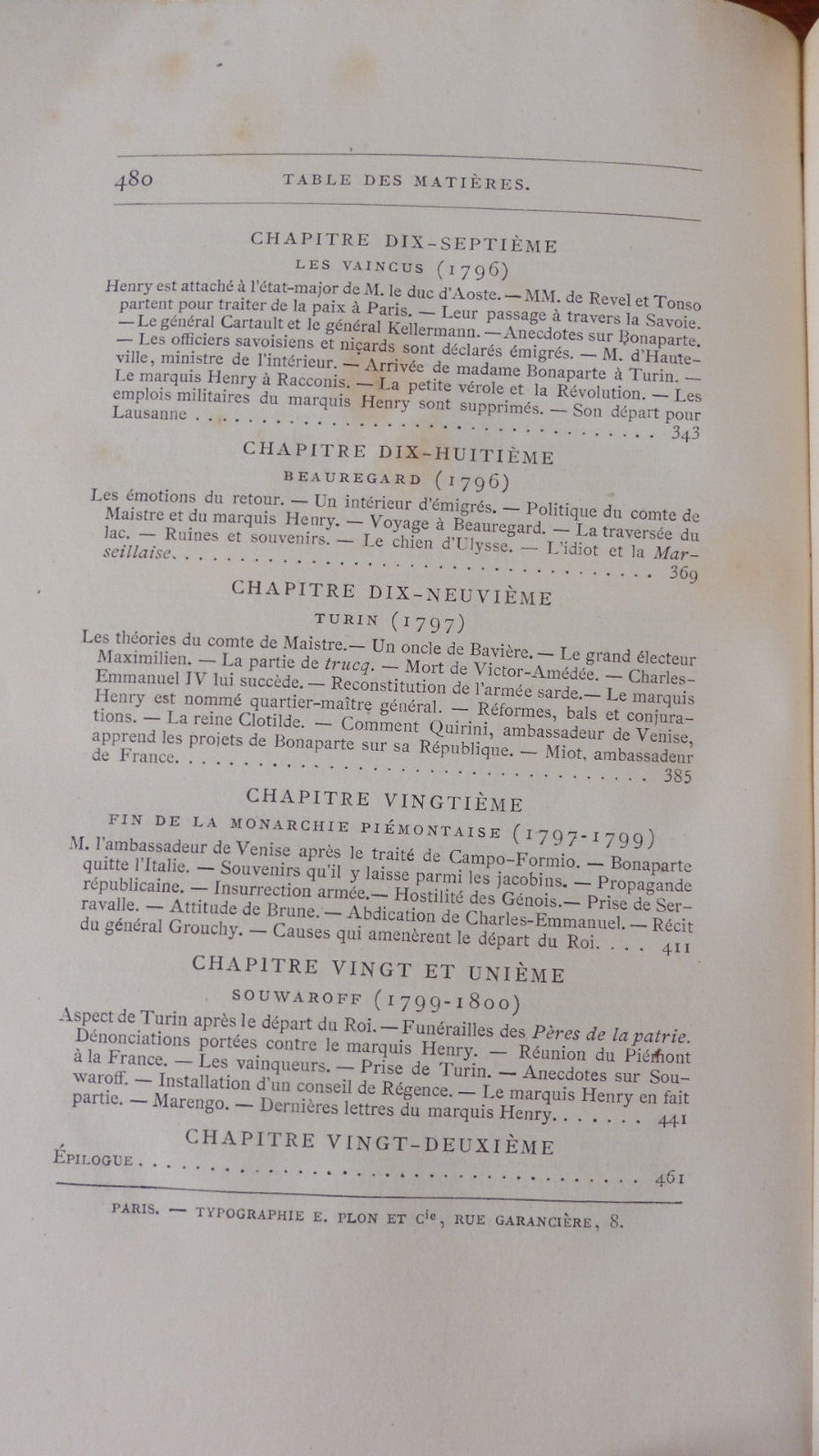 Un Homme d'autrefois (Marquis Costa de Beauregard) 1877 SAVOIE