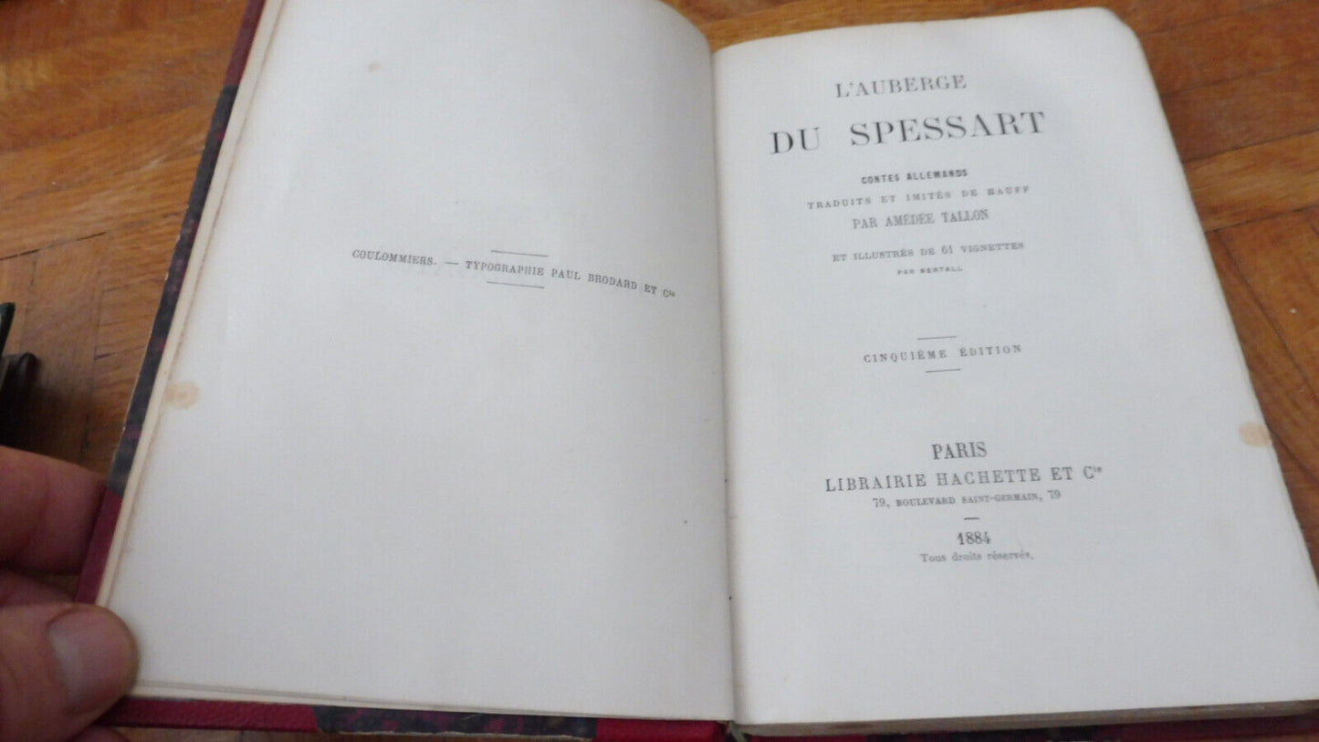 L'Auberge du Spessart. Contes allemands (Hauff) 1884 illus. Bertall