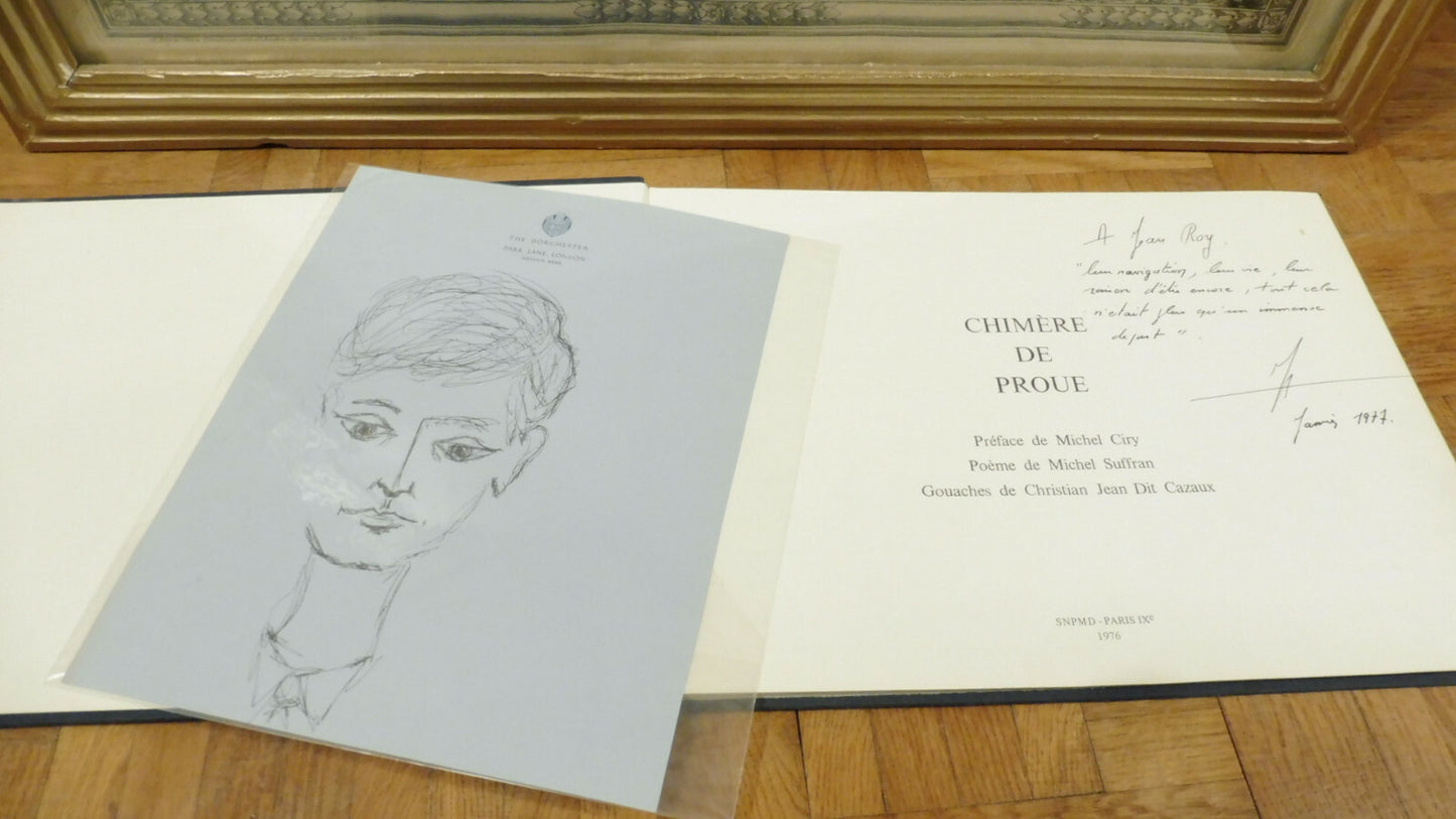Chimère de proue (Michel Suffran) 1976 ENVOI+DESSIN