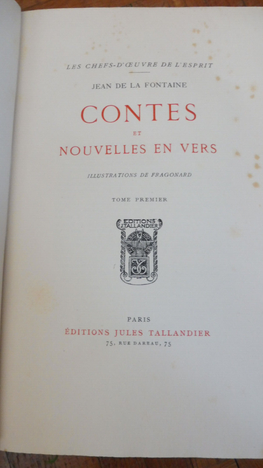 Les Contes de La Fontaine 1928 illus. Eisen 2/2
