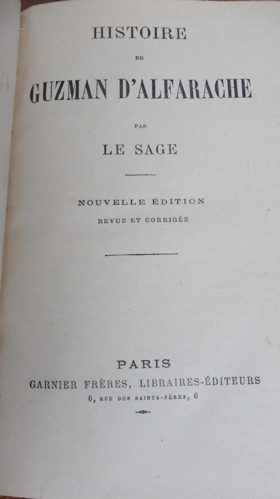 Histoire de Guzman d'Alfarache (Le Sage) s.d.