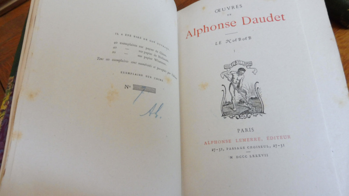 Le Nabab (Alphonse Daudet) 1887 CHINE