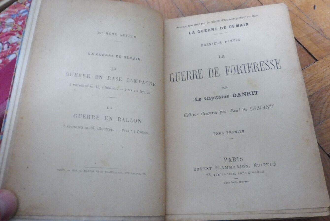 La guerre de forteresse (Capitaine Danrit) s.d. 2/2 illus. De Semant