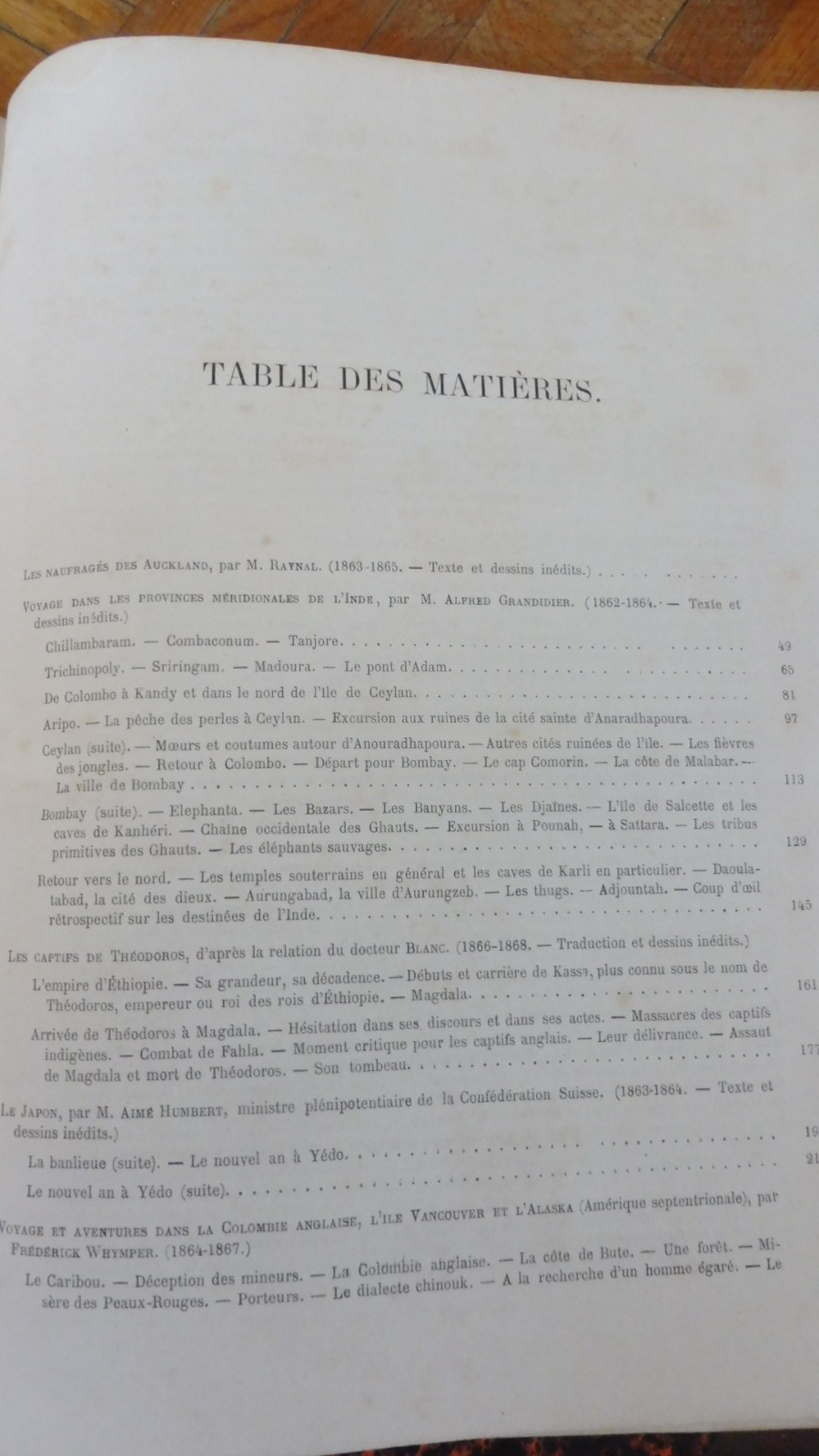 Le Tour du Monde. Année 1869 (E. Charton) 1869 2/2 INDE, ESPAGNE, ALASKA...