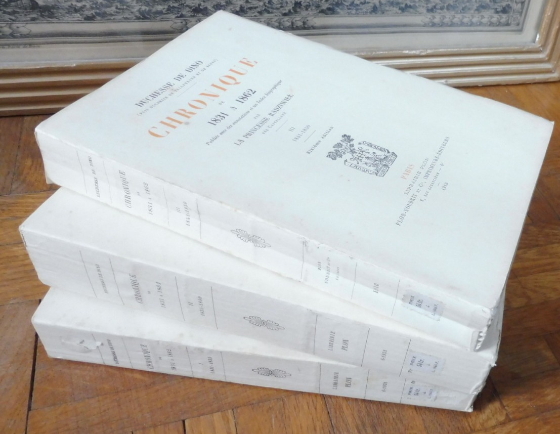 Chronique de 1831-50 (Duchesse de Dino) 1910