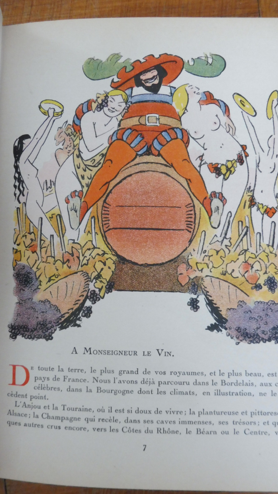 Monseigneur le vin. Anjou-Tourraine, Alsace (Montorgueil) 1927
