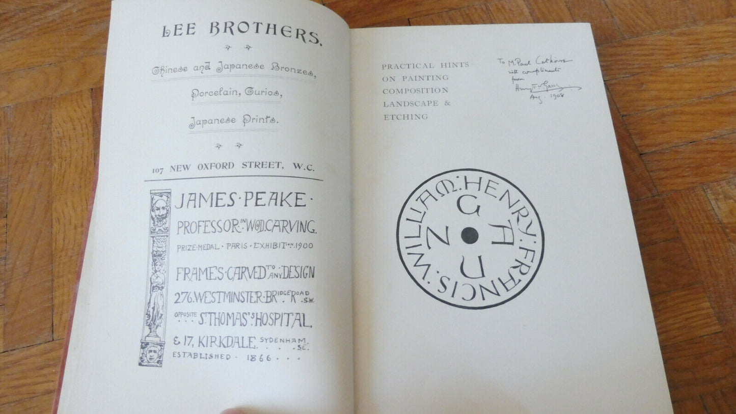 Practical hints on painting composition landscape & etching (H. F. W. Ganz) 1905