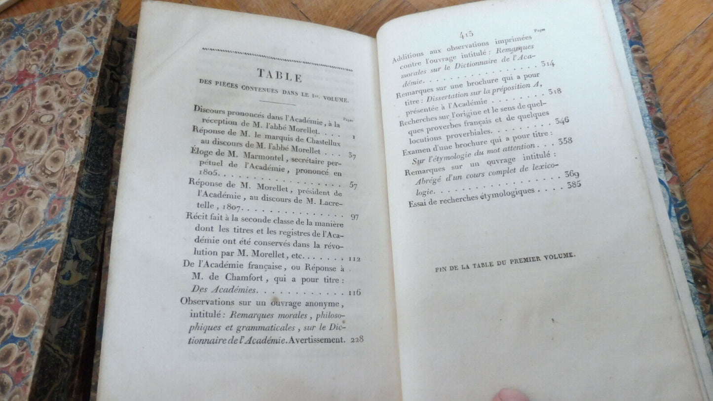 Mélanges de littérature (Morellet) 1818 4/4 EO