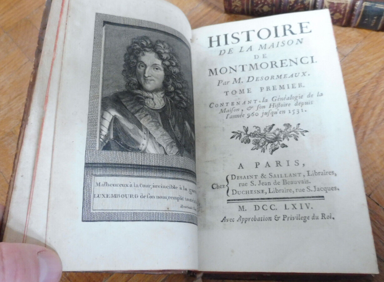 Histoire de la maison de Montmorenci (Désormeaux) 1764 5/5
