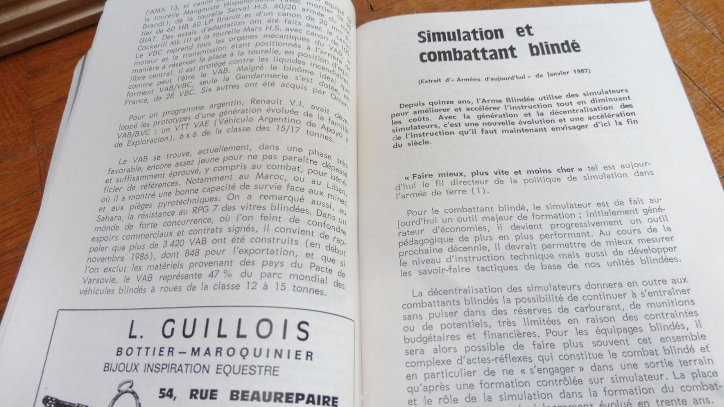 Revue de la Cavalerie Blindée n°137 Mars 1987