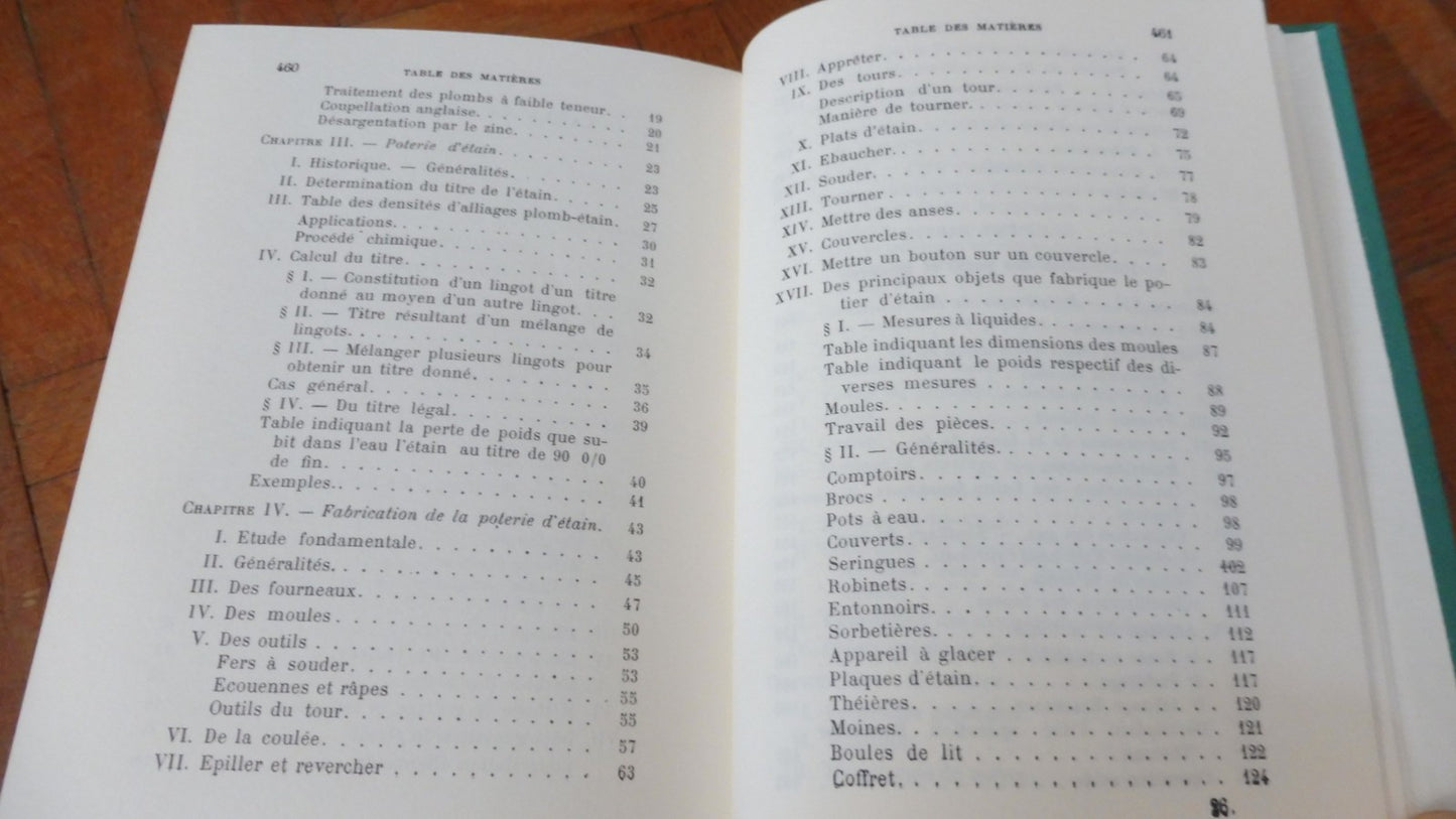 Nouveau manuel complet du potier d'étain (G. Laurent) 1977