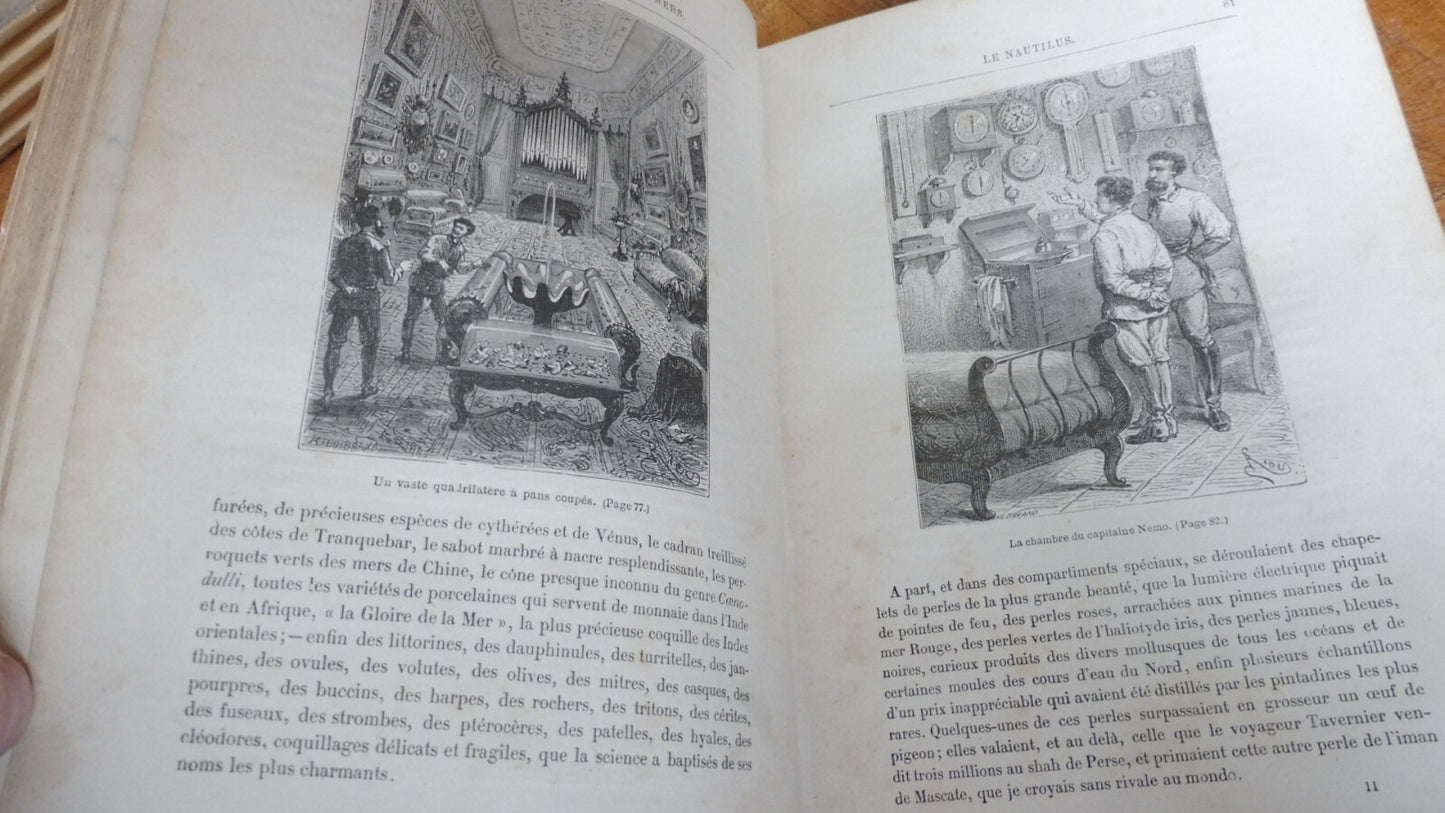 Vingt mille lieues sous les mer (Jules Verne) s.d. Illus. Neuville et Riou