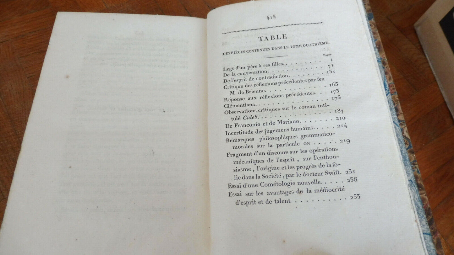 Mélanges de littérature (Morellet) 1818 4/4 EO
