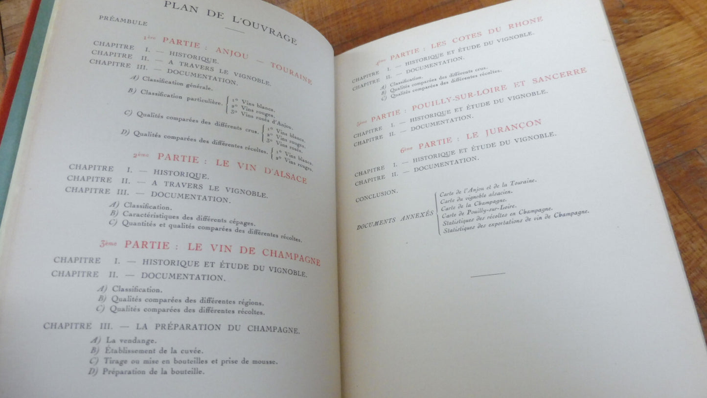 Monseigneur le vin. Anjou-Tourraine, Alsace (Montorgueil) 1927