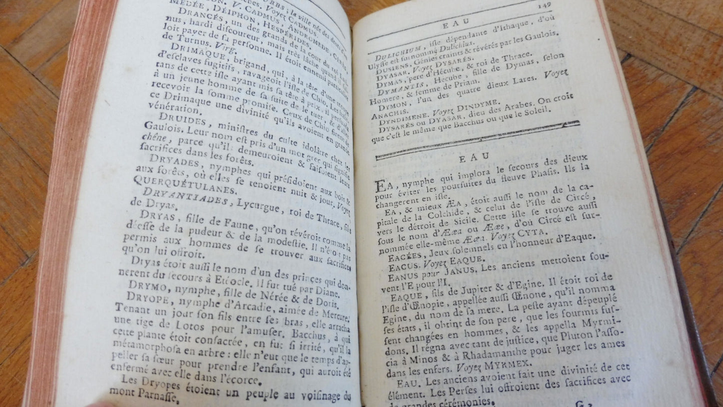 Dictionnaire abrégé de la fable (Chompré) 1784