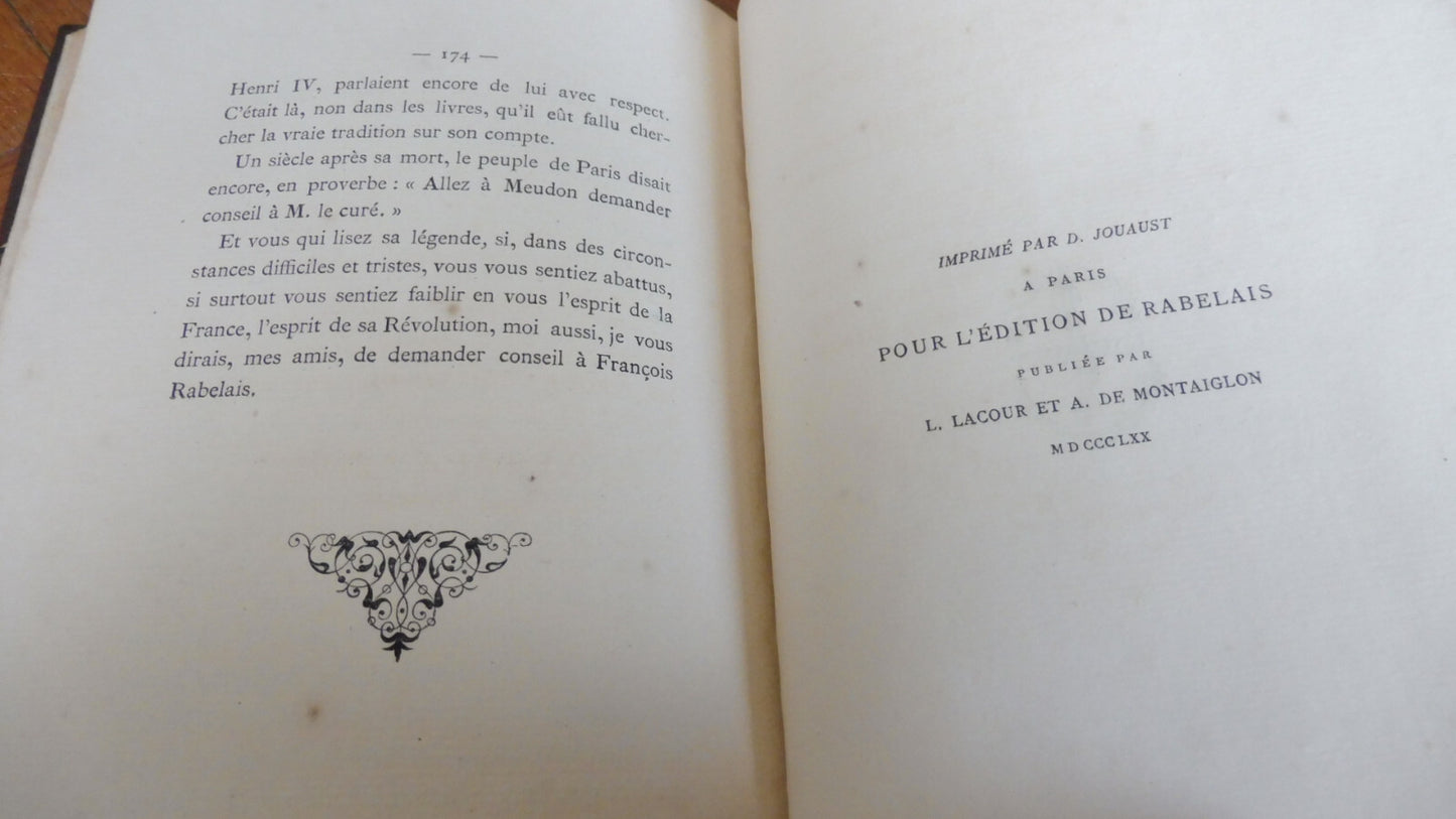 Rabelais et son oeuvre (Eugène Noël) 1870