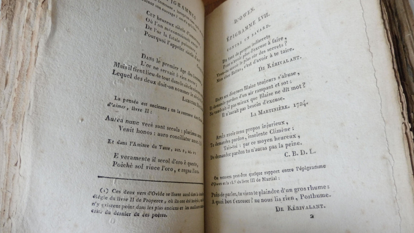 Epigrammes d'Owen (John Owen) 1819