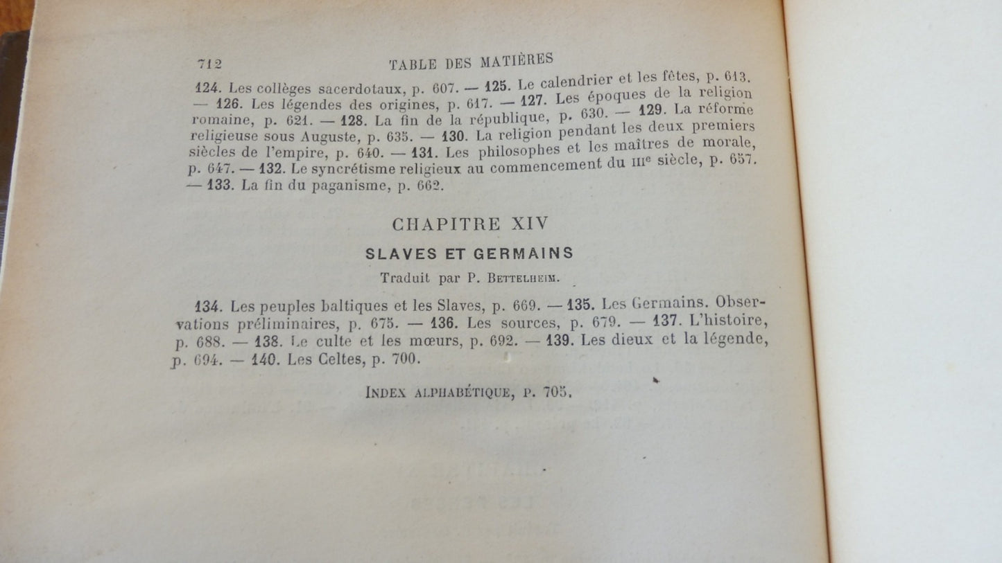 Manuel d'histoire des religions (Chantepie de la Saussaye) 1904