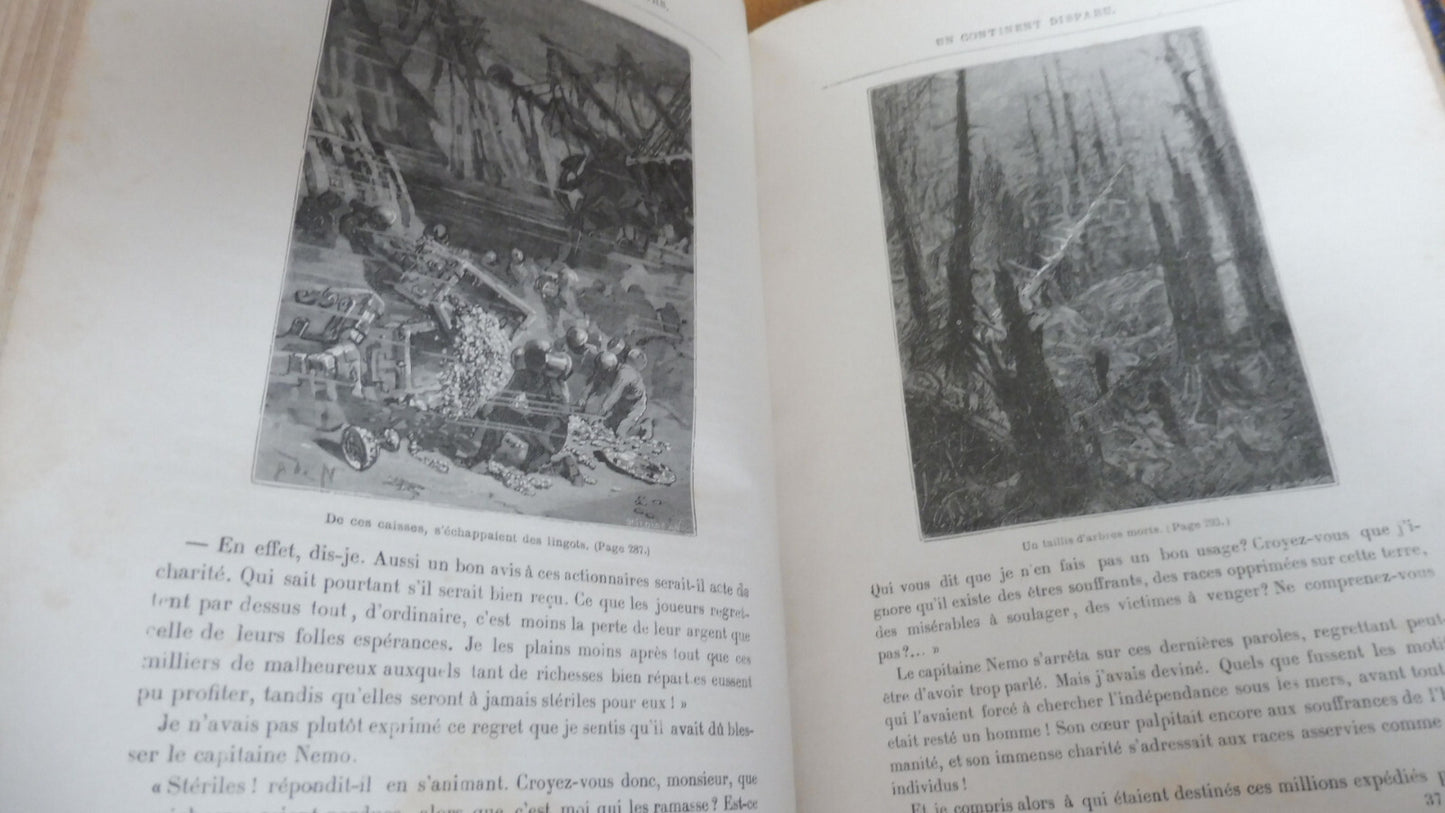 Vingt mille lieues sous les mer (Jules Verne) s.d. Illus. Neuville et Riou