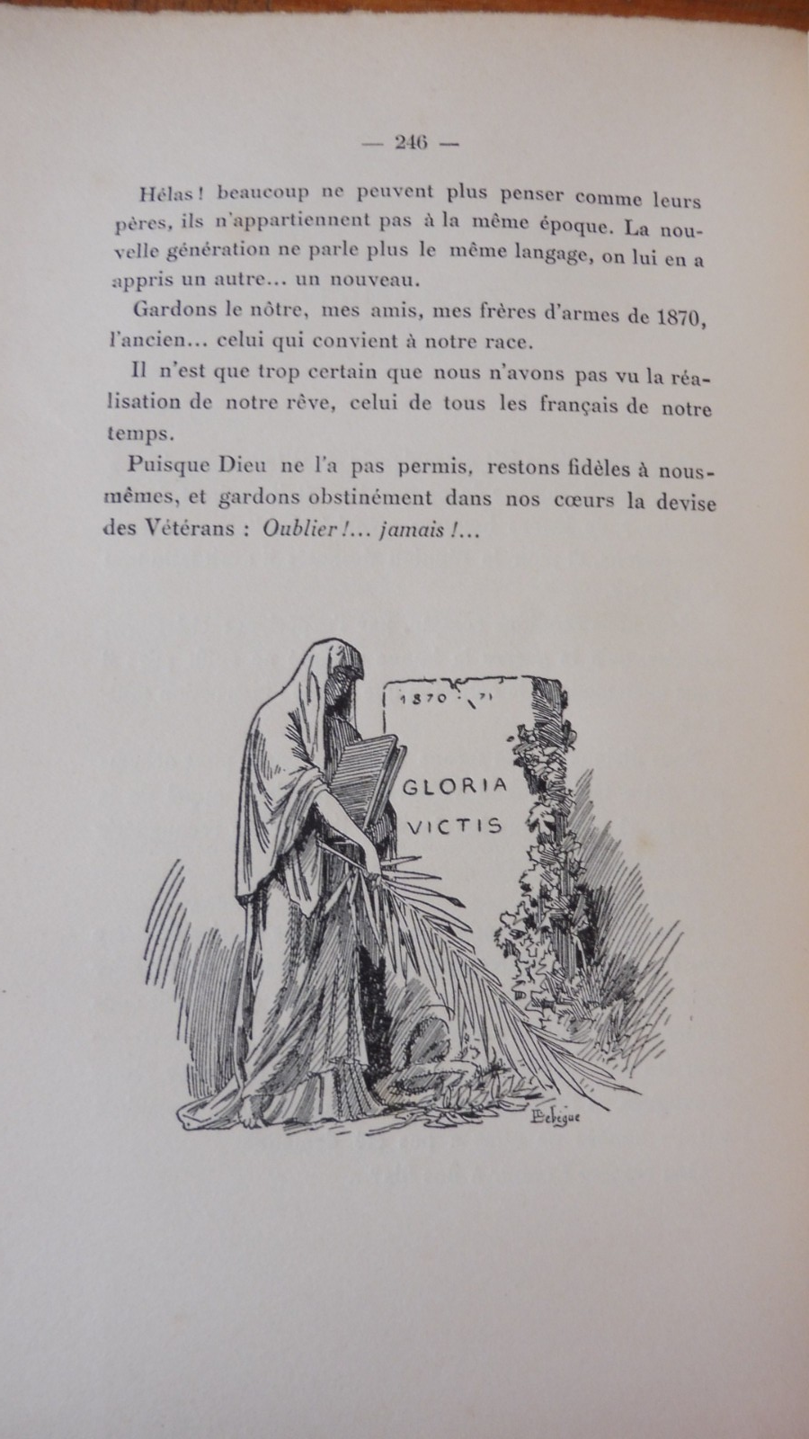 Souvenirs d'un mobile de la Sarthe (D. Erard) 1911 ENVOI