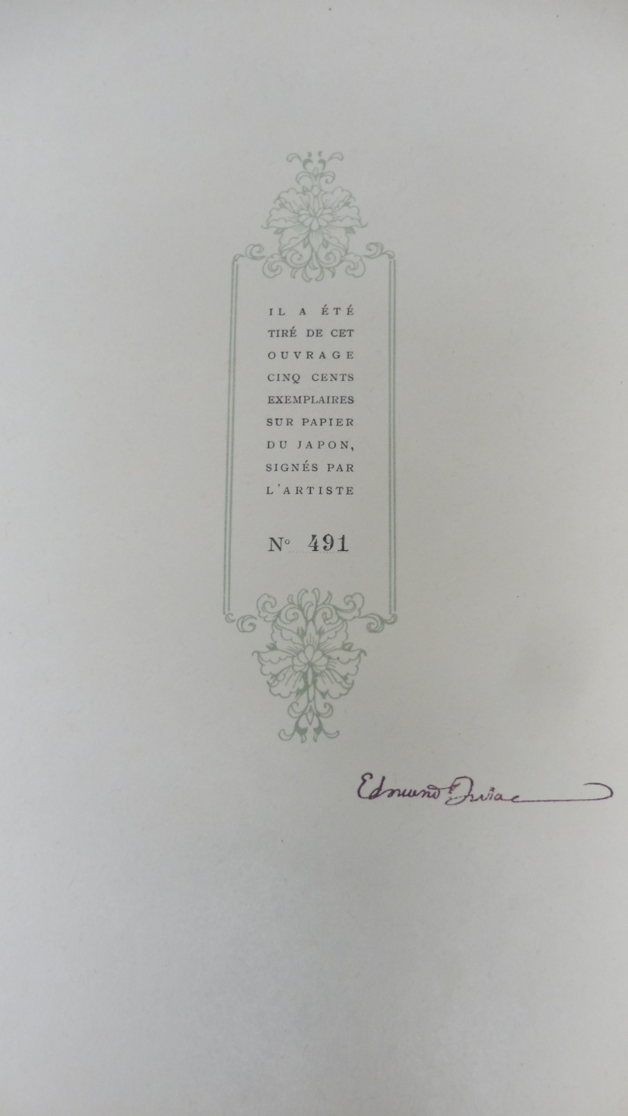 La Princesse Badourah 1914 illus. Edmond Dulac SIGNE JAPON