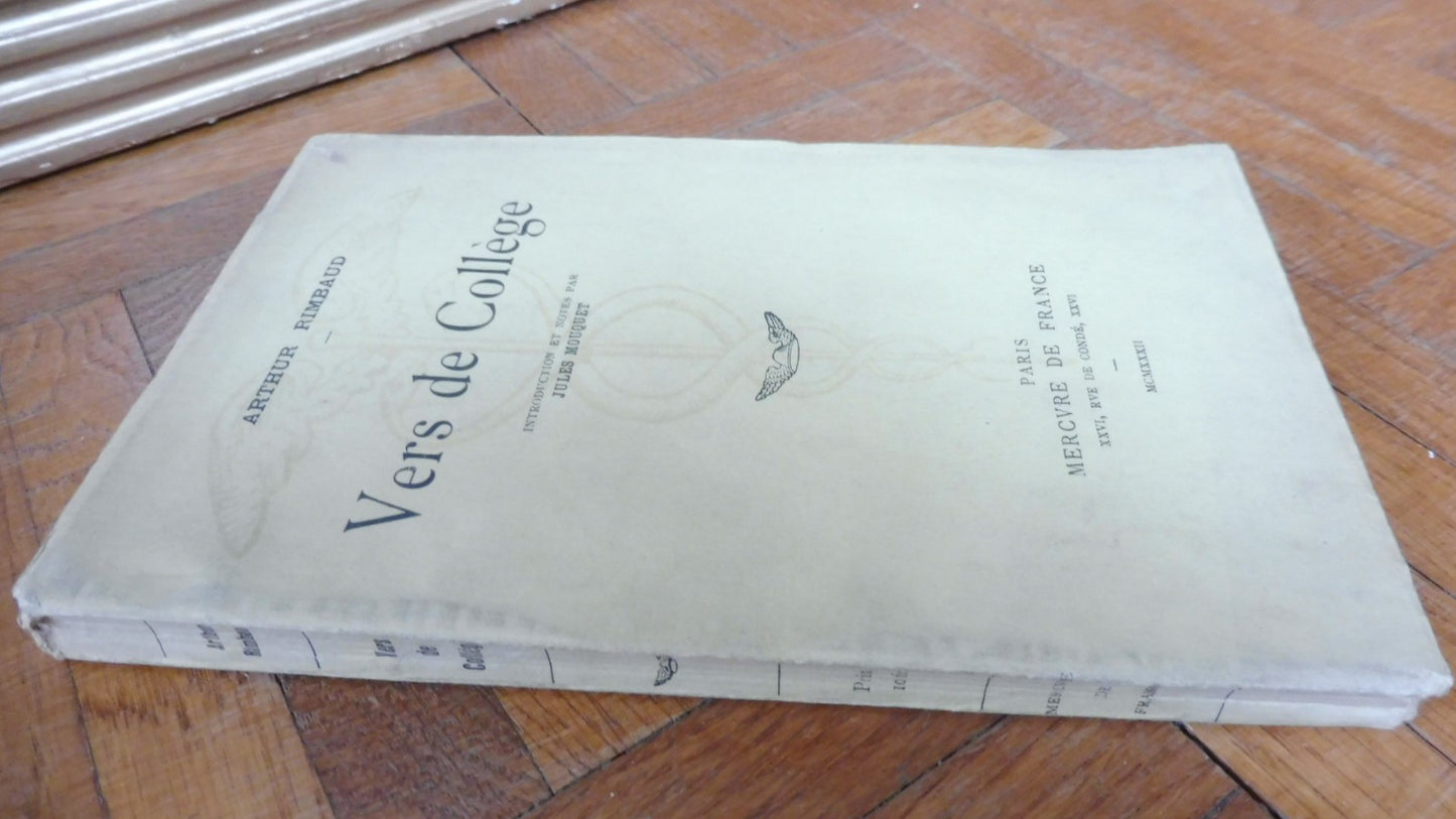 Vers de collège (Arthur Rimbaud) 1932 ENVOI